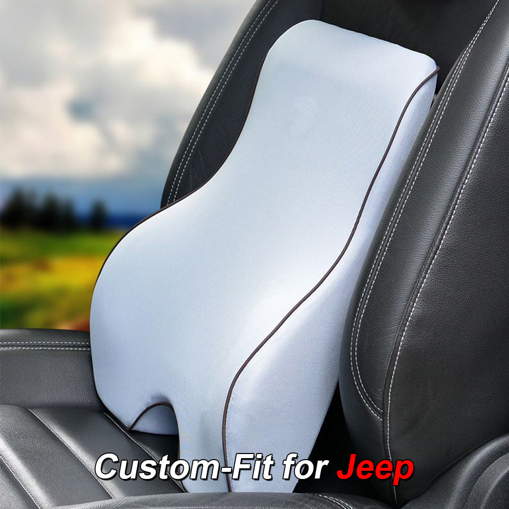 Lumbar Support Cushion for Car and Headrest Neck Pillow Kit, Custom For Your Cars, Ergonomically Design for Car Seat, Car Accessories JE13983