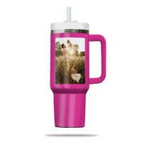 Thumbnail for Custom 40oz Tumbler with Photo, Family Photo Tumbler 40oz With Handle, Personalized Photo Gift, Gift for Mother, Gift for Grandma, Stainless Steel Tumbler, Insulated Tumbler 01