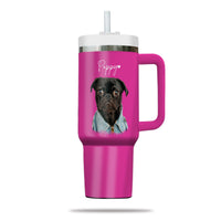 Thumbnail for Custom Pet Photo Tumbler 40oz With Handle, Dog Photo Tumbler, Puppies Tumbler with Straw, Dog Lover Tumbler, Favorite Pet Tumbler, Stainless Steel Tumbler, Insulated Tumbler, Pet Photo Gift with Custom Pet Image 03