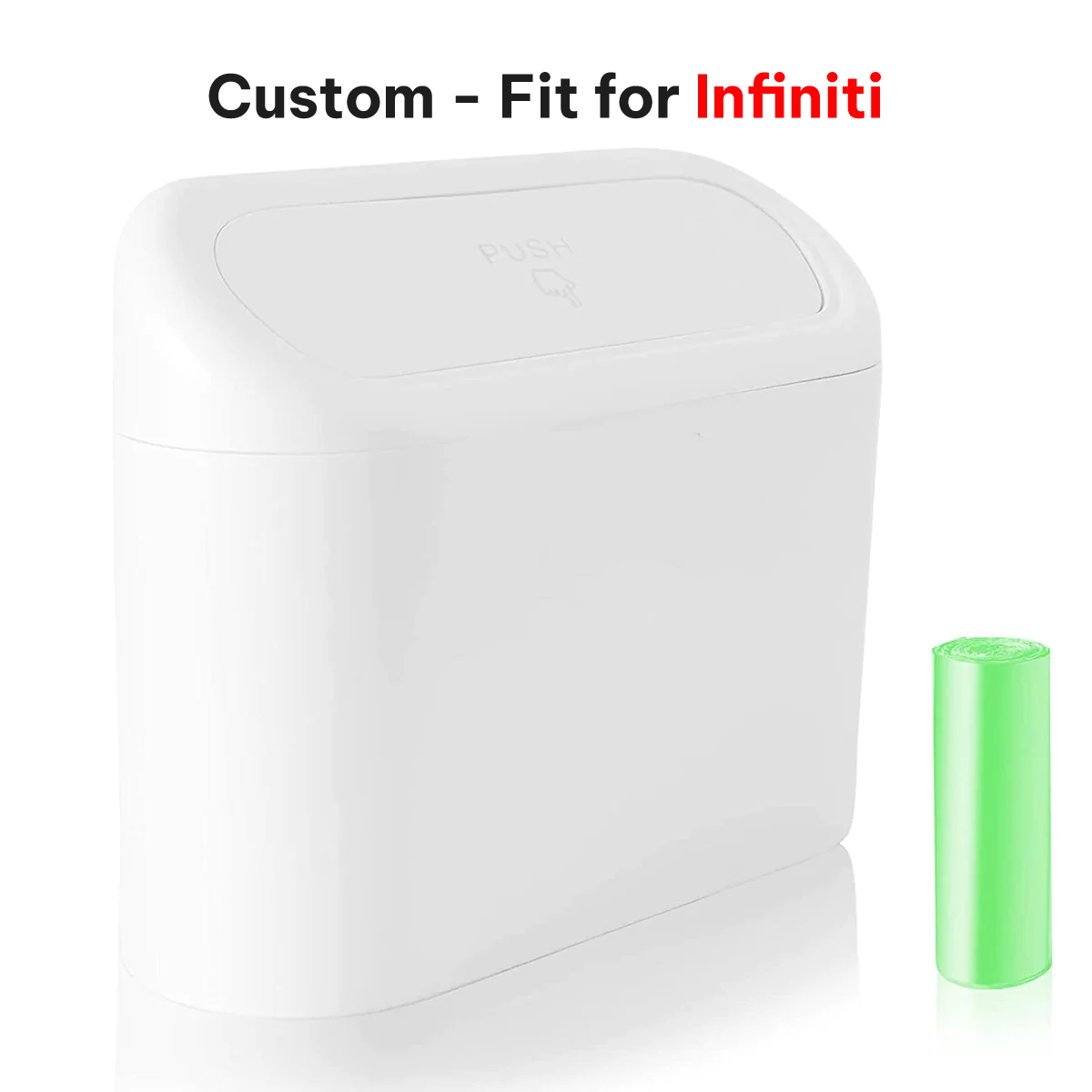 Car Trash Can, Custom For Your Cars, Mini Car Accessories with Lid and Trash Bag, Cute Car Organizer Bin, Small Garbage Can for Storage and Organization, Car Accessories IN11996