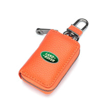 Thumbnail for Car Key Cover, Custom For Your Cars, Genuine Leather Car Smart Key Chain Coin Holder Metal Hook and Keyring Wallet Zipper Bag, Car Accessories LR13989