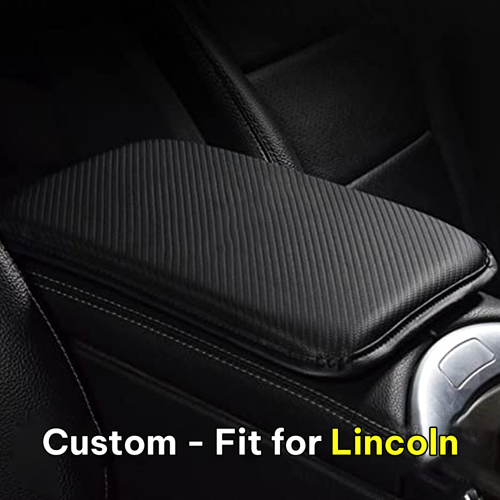Custom-Fit for Cars Center Console Pad, Carbon Fiber PU Leather Auto Armrest Cover Protector, Waterproof Car Armrest Seat Box Cover, for cars Accessories