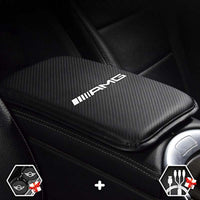 Thumbnail for Custom-Fit for Cars Center Console Pad, Carbon Fiber PU Leather Auto Armrest Cover Protector, Waterproof Car Armrest Seat Box Cover