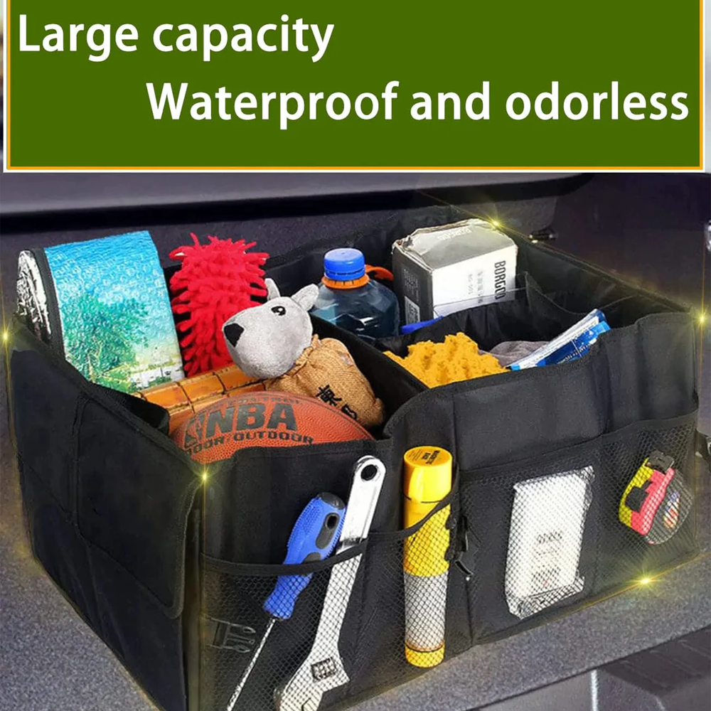 Car Trunk Organizer, Custom For Your Cars, Foldable Car Trunk Storage Box, Storage Bag, Waterproof, Dust-proof, Stain-Resistant, Car Accessories UE12997