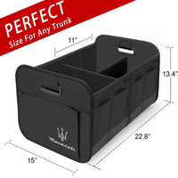 Thumbnail for Trunk Organizer, Car Storage, Custom For Your Cars, Reinforced Handles, Collapsible Multi, Compartment Car Organizers, Foldable and Waterproof, 600D Oxford Polyester MS12995