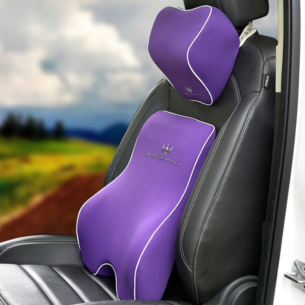 Neck Pillow Car Seat Headrest Pillow Seat Support Lumbar Cushion