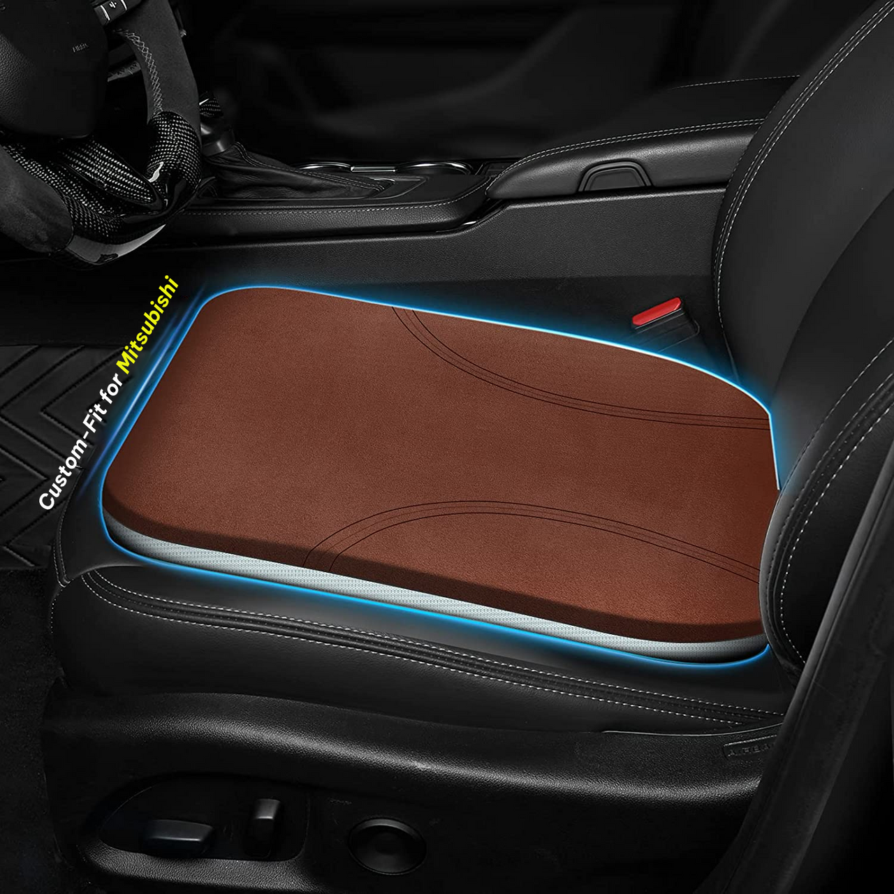 Car Seat Cushion, Custom fit for Cars, Car Memory Foam Seat Cushion, Heightening Seat Cushion, Seat Cushion for Car and Office Chair