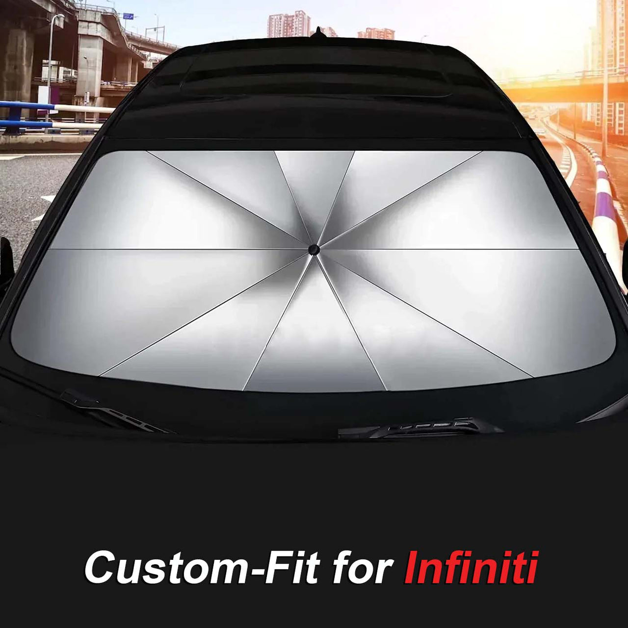Custom-Fit for Car Windshield Sun Shade, Foldable Windshield Sunshade Sun and UV Protection, Car Sun Shade Windshield