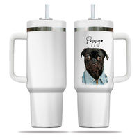 Thumbnail for Custom Pet Photo Tumbler 40oz With Handle, Dog Photo Tumbler, Puppies Tumbler with Straw, Dog Lover Tumbler, Favorite Pet Tumbler, Stainless Steel Tumbler, Insulated Tumbler, Pet Photo Gift with Custom Pet Image 03