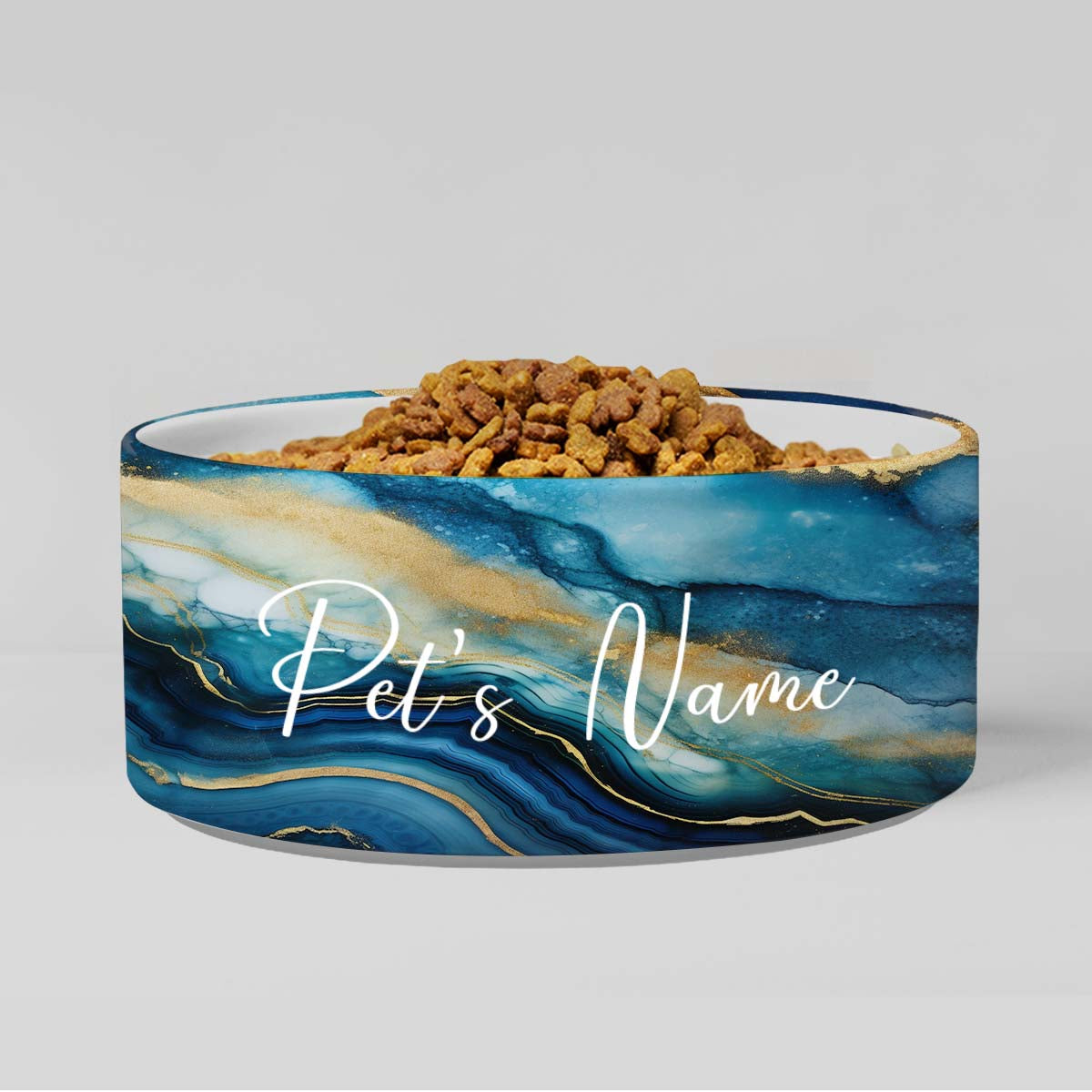 Personalized Dog Pet Cat Bowls, Agate Custom Pet Bowls for Dogs and Cats, Eclectic Modern Spotted Dishes With Name, Ceramic Custom Cute Dog Bowls, Designer Large and Small Dog Cat Pet Bowls Dish, Gift for Pet