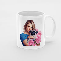 Thumbnail for Custom Dog Mom Mug, Cute Mom and Pug Love Ceramic Mug, Dog Owner Gift, Dog Lover Mug, Gift For Dog Mom, Gift For Dog Owner, Dog Coffee Mugs, Dog Mom Coffee Mug, Mother's Day Gift