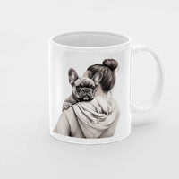 Thumbnail for Custom Dog Mom Mug, Cute Mom and French Bulldog Love Ceramic Mug, Best Friends Girl With Dog, Dog Owner Gift, Dog Lover Mug, Gift For Dog Mom, Gift For Dog Owner, Dog Coffee Mugs, Dog Mom Coffee Mug, Mother's Day Gift