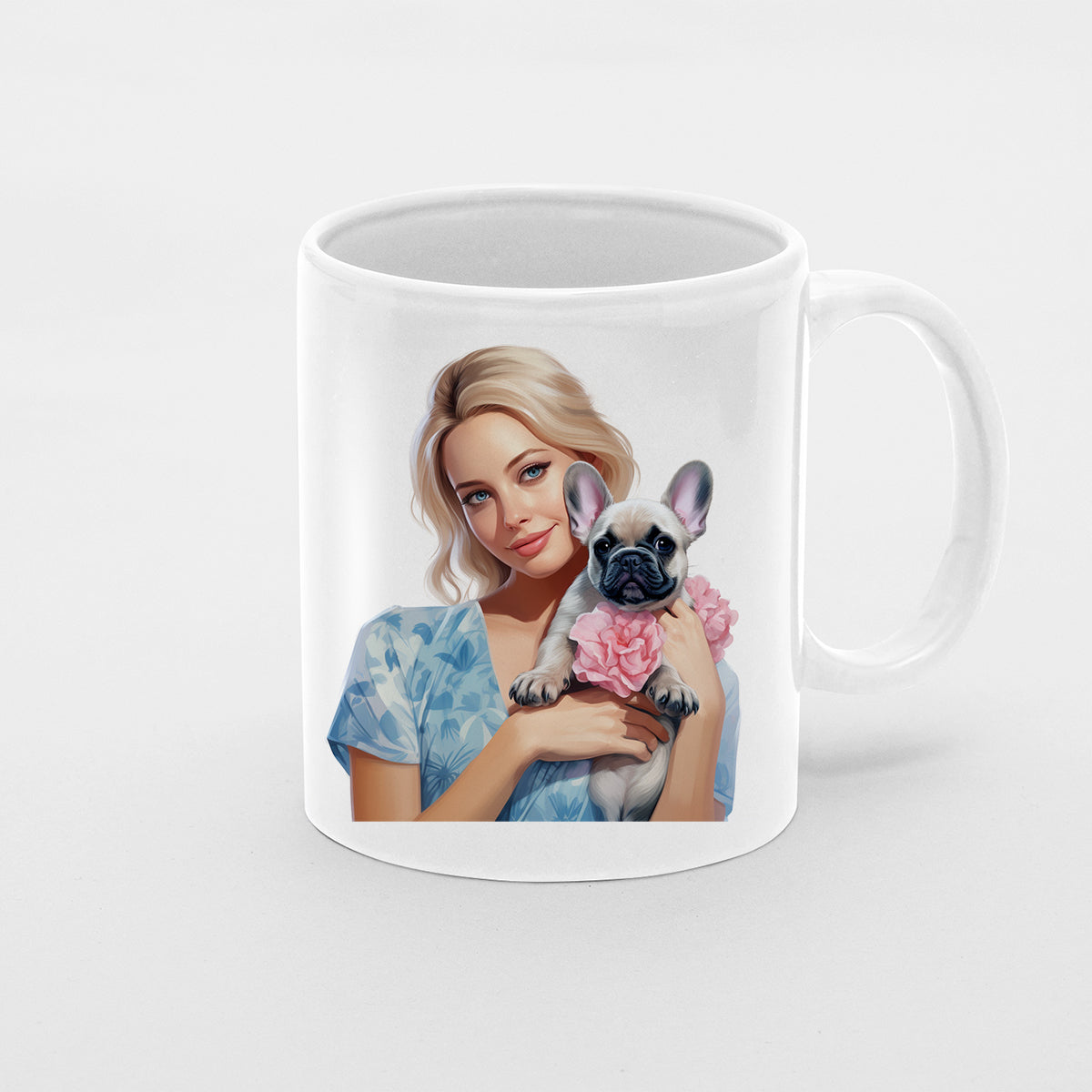 Custom Dog Mom Mug, Cute Mom and French Bulldog Love Ceramic Mug, Dog Owner Gift, Dog Lover Mug, Gift For Dog Mom, Gift For Dog Owner, Dog Coffee Mugs, Dog Mom Coffee Mug, Mother's Day Gift