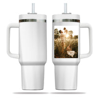 Thumbnail for Custom 40oz Tumbler with Photo, Family Photo Tumbler 40oz With Handle, Personalized Photo Gift, Gift for Mother, Gift for Grandma, Stainless Steel Tumbler, Insulated Tumbler 01