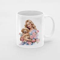 Thumbnail for Custom Dog Mom Mug, Cute Mom and Golden Retriever Love Ceramic Mug, Dog Owner Gift, Dog Lover Mug, Gift For Dog Mom, Gift For Dog Owner, Dog Coffee Mugs, Dog Mom Coffee Mug, Mother's Day Gift