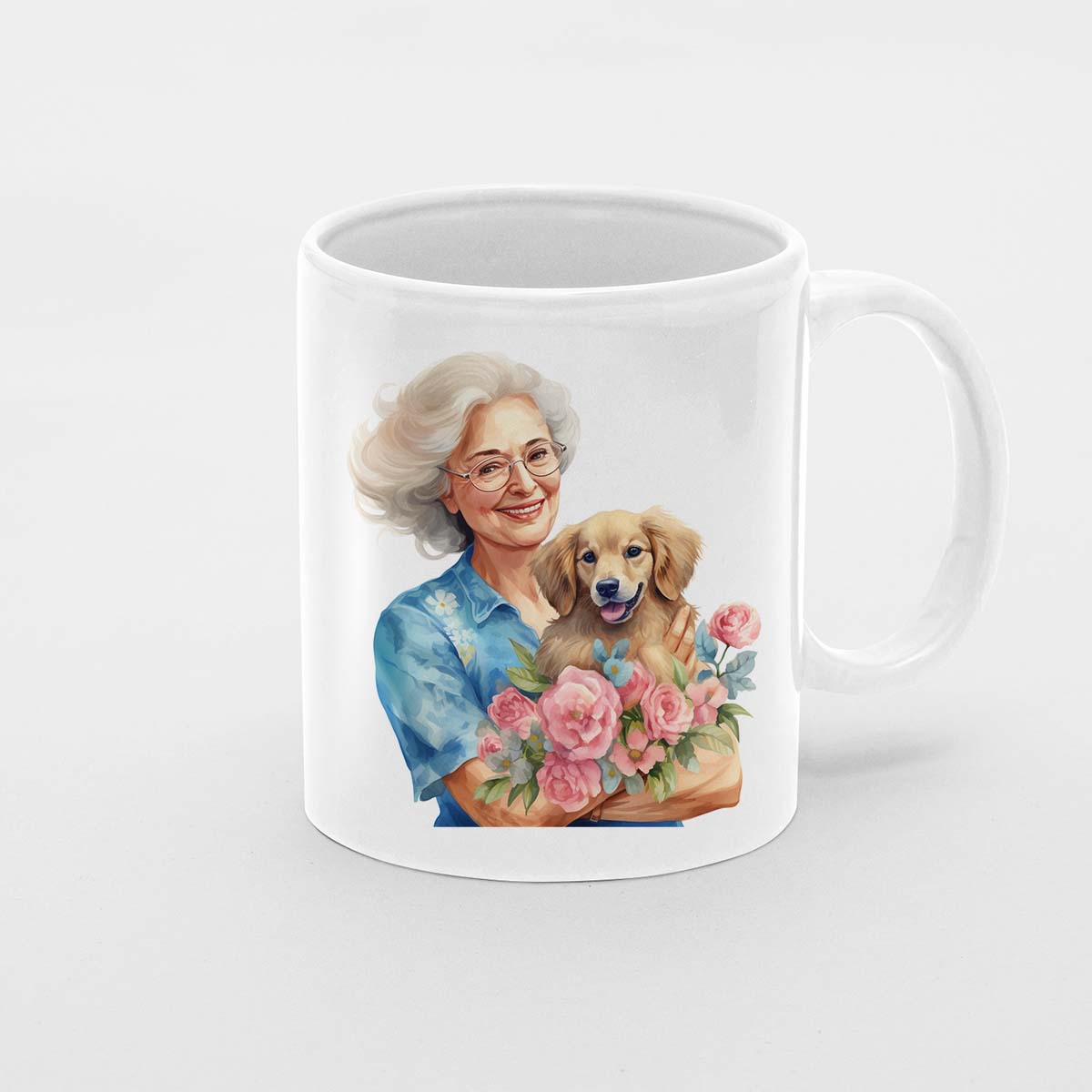 Custom Dog Mom Mug, Grandma and Golden Retriever Love Ceramic Mug, Dog Owner Gift, Dog Lover Mug, Gift For Dog Mom, Gift For Dog Owner, Dog Coffee Mugs, Dog Grandma Coffee Mug, Mother's Day Gift