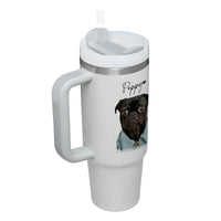 Thumbnail for Custom Pet Photo Tumbler 40oz With Handle, Dog Photo Tumbler, Puppies Tumbler with Straw, Dog Lover Tumbler, Favorite Pet Tumbler, Stainless Steel Tumbler, Insulated Tumbler, Pet Photo Gift with Custom Pet Image 03