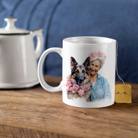 Thumbnail for Custom Dog Mom Mug, Grandma and German Shepherd Love Ceramic Mug, Dog Owner Gift, Dog Lover Mug, Gift For Dog Mom, Gift For Dog Owner, Dog Coffee Mugs, Dog Grandma Coffee Mug, Mother's Day Gift