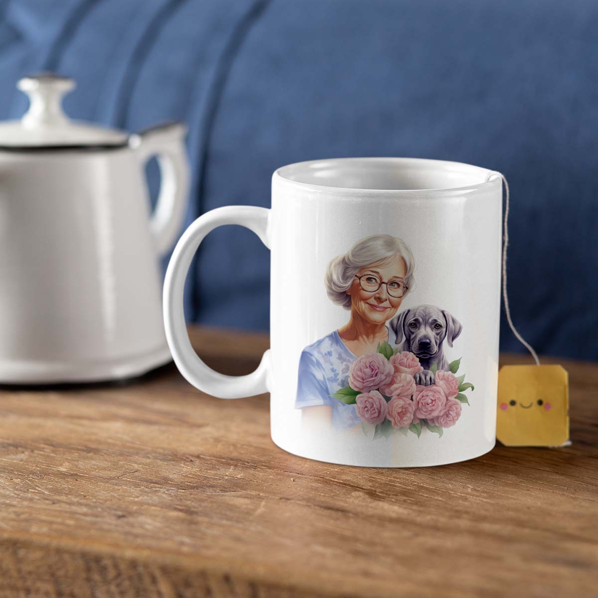 Custom Dog Mom Mug, Grandma and Labrador Retriever Love Ceramic Mug, Dog Owner Gift, Dog Lover Mug, Gift For Dog Mom, Gift For Dog Owner, Dog Coffee Mugs, Dog Grandma Coffee Mug, Mother's Day Gift
