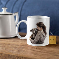 Thumbnail for Custom Dog Mom Mug, Cute Mom and Pitbull Love Ceramic Mug, Best Friends Girl With Dog, Dog Owner Gift, Dog Lover Mug, Gift For Dog Mom, Gift For Dog Owner, Dog Coffee Mugs, Dog Mom Coffee Mug, Mother's Day Gift