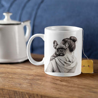 Thumbnail for Custom Dog Mom Mug, Cute Mom and French Bulldog Love Ceramic Mug, Best Friends Girl With Dog, Dog Owner Gift, Dog Lover Mug, Gift For Dog Mom, Gift For Dog Owner, Dog Coffee Mugs, Dog Mom Coffee Mug, Mother's Day Gift