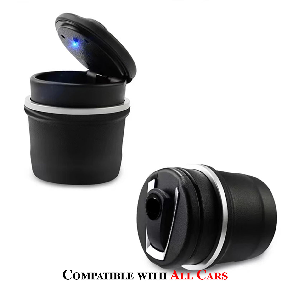 Ashtray with Led Lights Cover, Custom fit for Cars, Ashtray Creative Personality Car Interior Covered Multifunction Supplies