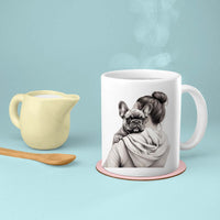 Thumbnail for Custom Dog Mom Mug, Cute Mom and French Bulldog Love Ceramic Mug, Best Friends Girl With Dog, Dog Owner Gift, Dog Lover Mug, Gift For Dog Mom, Gift For Dog Owner, Dog Coffee Mugs, Dog Mom Coffee Mug, Mother's Day Gift