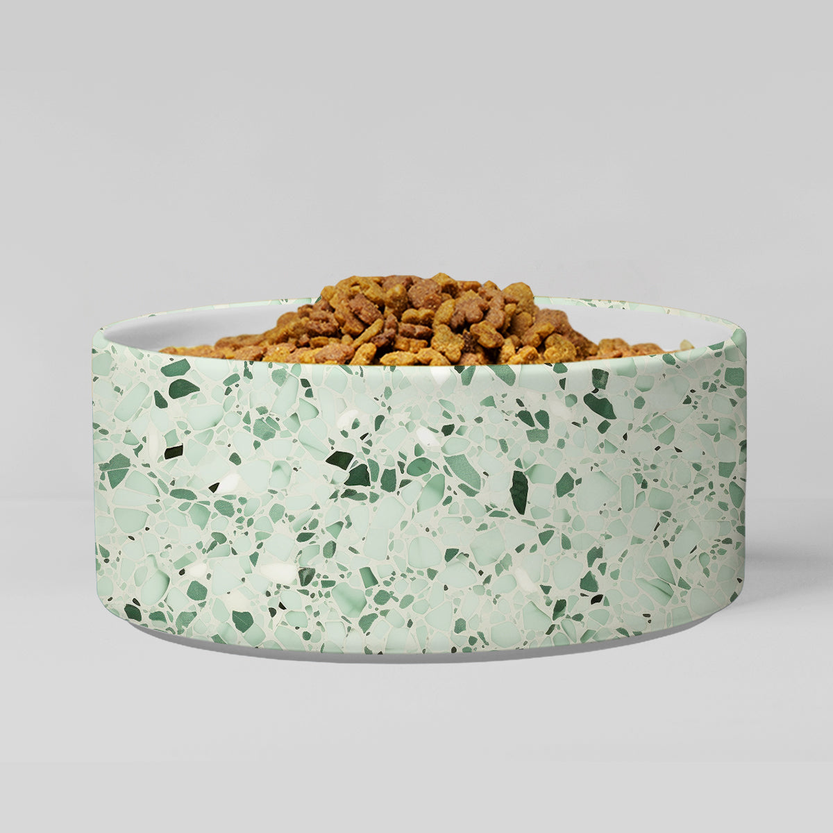 Personalized Dog Pet Cat Bowls, Boho Chic Terrazzo 03 Personalized Pet Bowls for Dogs and Cats, Eclectic Modern Spotted Dishes With Name, Ceramic Custom Cute Dog Bowls, Designer Large and Small Dog Cat Pet Bowls Dish, Gift for Pet
