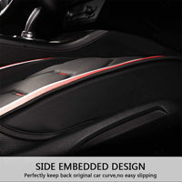 Thumbnail for 2 Leather Car Seat Covers 5 Seats Full Set, Custom for Fit Sedan SUV Truck Vans Leatherette Automotive Seat Cushion Protector Universal Fit