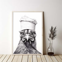 Thumbnail for Chicken With Toilet Paper Canvas Art, Chicken With Toilet Paper, Funny Chicken Art, Bathroom Wall Decor, Home Decor, Bathroom Wall Art, Chicken Wall Decor, Animal Decor, Animal Gift