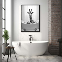 Thumbnail for Cute Giraffe 02 in the Bathtub, Funny Animal Wall Art, Bathroom Prints, Animals in Tubs, Cute Animals, Printable Home Decor, Digital Download