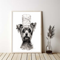 Thumbnail for Yorkshire Terrier 02 With Toilet Paper, Canvas Or Poster, Funny Dog Art, Bathroom Wall Decor, Home Decor, Bathroom Wall Art, Dog Wall Decor, Animal Decor, Pet Gift, Pet Illustration, Digital Download