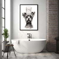 Thumbnail for Yorkshire Terrier 02 With Toilet Paper Canvas Art, Yorkshire Terrier With Toilet Paper, Funny Dog Art, Bathroom Wall Decor, Home Decor, Bathroom Wall Art, Dog Wall Decor, Animal Decor, Pet Gift