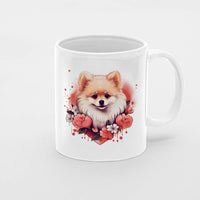 Thumbnail for Custom Valentine's Day Dog Mug, Personalized Valentine's Day Gift for Dog Lover, Cute Pomeranian Love Ceramic Mug, Dog Coffee Mugs, Personalized Pet Mugs, Cute Valentine Puppy Heart Ceramic Mug, Valentines Gift