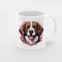 Thumbnail for Custom Valentine's Day Dog Mug, Personalized Valentine's Day Gift for Dog Lover, Cute St.Bernard Love Ceramic Mug, Dog Coffee Mugs, Personalized Pet Mugs, Cute Valentine Puppy Heart Ceramic Mug, Valentines Gift