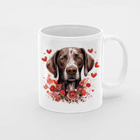 Thumbnail for Custom Valentine's Day Dog Mug, Personalized Valentine's Day Gift for Dog Lover, Cute German Shorthaired Love Ceramic Mug, Dog Coffee Mugs, Personalized Pet Mugs, Cute Valentine Puppy Heart Ceramic Mug, Valentines Gift