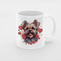 Thumbnail for Custom Valentine's Day Dog Mug, Personalized Valentine's Day Gift for Dog Lover, Cute Yorkshire Love Ceramic Mug, Dog Coffee Mugs, Personalized Pet Mugs, Cute Valentine Puppy Heart Ceramic Mug, Valentines Gift