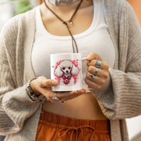 Thumbnail for Custom Valentine's Day Dog Mug, Personalized Valentine's Day Gift for Dog Lover, Cute Poodle Love Ceramic Mug, Dog Coffee Mugs, Personalized Pet Mugs, Cute Valentine Puppy Heart Ceramic Mug, Valentines Gift
