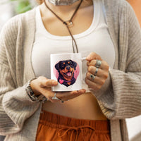 Thumbnail for Custom Valentine's Day Dog Mug, Personalized Valentine's Day Gift for Dog Lover, Cute Rottweiler Love Ceramic Mug, Dog Coffee Mugs, Personalized Pet Mugs, Cute Valentine Puppy Heart Ceramic Mug, Valentines Gift