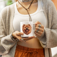 Thumbnail for Custom Valentine's Day Dog Mug, Personalized Valentine's Day Gift for Dog Lover, Cute Chow Chow Love Ceramic Mug, Dog Coffee Mugs, Personalized Pet Mugs, Cute Valentine Puppy Heart Ceramic Mug, Valentines Gift
