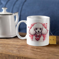 Thumbnail for Custom Valentine's Day Dog Mug, Personalized Valentine's Day Gift for Dog Lover, Cute Poodle Love Ceramic Mug, Dog Coffee Mugs, Personalized Pet Mugs, Cute Valentine Puppy Heart Ceramic Mug, Valentines Gift