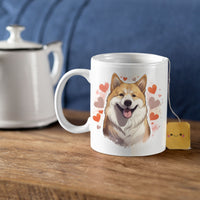 Thumbnail for Custom Valentine's Day Dog Mug, Personalized Valentine's Day Gift for Dog Lover, Cute Akita Love Ceramic Mug, Dog Coffee Mugs, Personalized Pet Mugs, Cute Valentine Puppy Heart Ceramic Mug, Valentines Gift