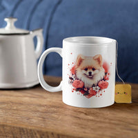 Thumbnail for Custom Valentine's Day Dog Mug, Personalized Valentine's Day Gift for Dog Lover, Cute Pomeranian Love Ceramic Mug, Dog Coffee Mugs, Personalized Pet Mugs, Cute Valentine Puppy Heart Ceramic Mug, Valentines Gift