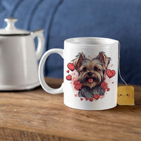 Thumbnail for Custom Valentine's Day Dog Mug, Personalized Valentine's Day Gift for Dog Lover, Cute Yorkshire Love Ceramic Mug, Dog Coffee Mugs, Personalized Pet Mugs, Cute Valentine Puppy Heart Ceramic Mug, Valentines Gift