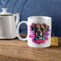 Thumbnail for Custom Valentine's Day Dog Mug, Personalized Valentine's Day Gift for Dog Lover, Cute Boxer Love Ceramic Mug, Dog Coffee Mugs, Personalized Pet Mugs, Cute Valentine Puppy Heart Ceramic Mug, Valentines Gift