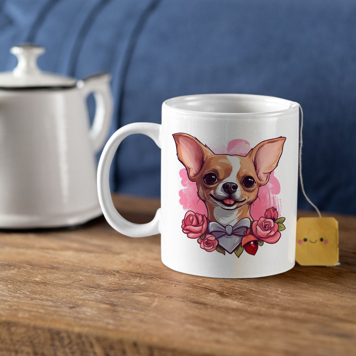 Custom Valentine's Day Dog Mug, Personalized Valentine's Day Gift for Dog Lover, Cute Chihuahua Love Ceramic Mug, Dog Coffee Mugs, Personalized Pet Mugs, Cute Valentine Puppy Heart Ceramic Mug, Valentines Gift