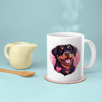 Thumbnail for Custom Valentine's Day Dog Mug, Personalized Valentine's Day Gift for Dog Lover, Cute Rottweiler Love Ceramic Mug, Dog Coffee Mugs, Personalized Pet Mugs, Cute Valentine Puppy Heart Ceramic Mug, Valentines Gift