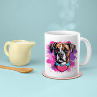 Thumbnail for Custom Valentine's Day Dog Mug, Personalized Valentine's Day Gift for Dog Lover, Cute Boxer Love Ceramic Mug, Dog Coffee Mugs, Personalized Pet Mugs, Cute Valentine Puppy Heart Ceramic Mug, Valentines Gift