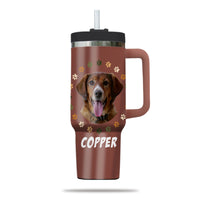 Thumbnail for Custom Pet Photo Tumbler 40oz With Handle, Watercolor Pet Portrait From Photo Tumbler, Puppies Tumbler with Straw, Dog Lover Tumbler, Favorite Pet Tumbler, Stainless Steel Tumbler, Insulated Tumbler, Pet Photo Gift with Custom Pet Image 24