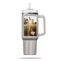 Thumbnail for Custom 40oz Tumbler with Photo, Family Photo Tumbler 40oz With Handle, Personalized Photo Gift, Gift for Mother, Gift for Grandma, Stainless Steel Tumbler, Insulated Tumbler 01